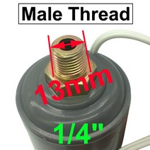 가압펌프 워터 펌프 용 압력 스위치 3/ "내부 스레드 및 1/4" 수나사 자동 조절 가능한 예비 부, 02 Male Thread