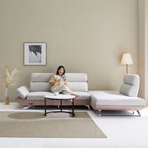 이터널니즈 조야원단 4인용 카우치 아쿠아텍스 패브릭 스윙소파, 앉았을때 우측형, 고이스 추가안함, 올 아이보리