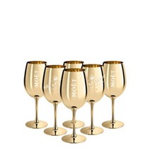 Moet Chandon 모엣샹동 임페리얼 샴페인 글래스 골드 6개 산다라박