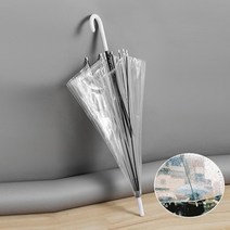 [이서지니]튼튼한 투명 비닐 시야 확보 안전 일회용 자동 우산 M10833, 상세페이지 참조