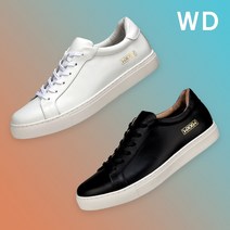 볼넓은 남자 가죽 스니커즈 WAAW 퓨리티 WD