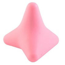 미니 실리콘 마사지 콘 포인트 볼 Psoa 근육 릴리스 흉부 척추 등 목 견갑골 발 삼각형 휴식 장치, 01 pink  6.6x7.5cm