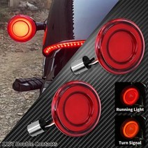 호환 할리데이비슨 오토바이 전환 총알 스타일 LED 표시기 Softail Dyna 브레이크 아웃 스포츠스터 투어링 Electra Road Glide CVO를위한 전면 회전 신호등, Turn Signal Light B