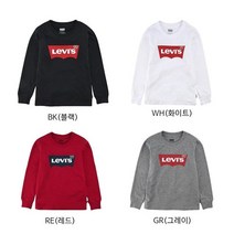 리바이스키즈 배트윙 티셔츠(긴팔)L VPS21QTS46 BK GR RE WH 동수원점