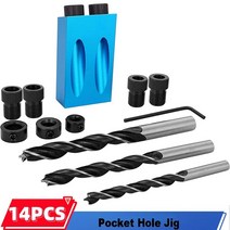 도웰링지그 목공 드릴가이드 포켓 홀 나사 15 도 도웰 조이너리 목수 비스듬한 로케이터 조인트 각도 도구, 3.14pcs