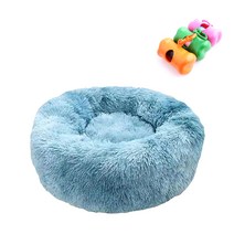 강아지 고양이 도넛방석 - 대형견 도넛 쿠션 + 배변통, 13.블루믹스 + 배변통