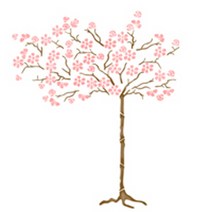 마이드림하우스 스텐실도안 모음 벽화 대형3 - 가든 인테리어 꽃 나무, 선택1-꽃나무세트