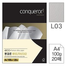 삼원)콩코르 레이드/우브/CX22(L03.Oyster/A4/100g/20매)-포(10권입), 본상품