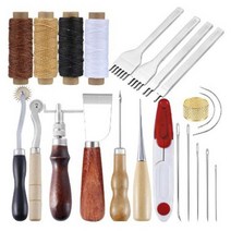 수공구 세트 KAOBUY 전문 가죽 공예 도구 키트 손 바느질 스티칭 펀치 조각 안장 액세서리 DIY, type 1, CHINA, 01 type 1