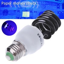 세균 측정기 E27 51520W UV 자외선 형광 블랙 라이트 CFL 전구 램프 220VV, 02 20W