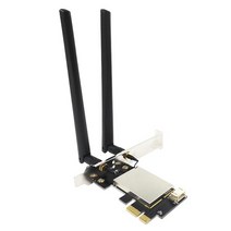 듀얼 밴드 3000Mbps WiFi6 PCIe 무선 Wifi 어댑터 2.4G/5Ghz 802.11ac/AX 블루투스 AX210NGW 6G Wi-Fi 6E 카드 pc용, 01 Black