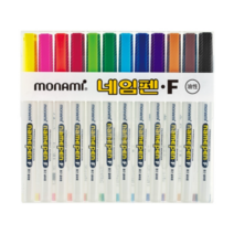 모나미/네임펜F 중간글씨용 12색SET, 12색, 3세트