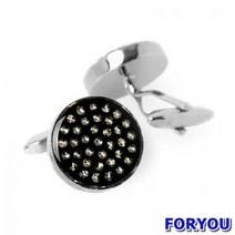 ForU422 원형 도트 커프스링크 와이셔츠 커프스단추 넥타이 남자정장 커프스버튼