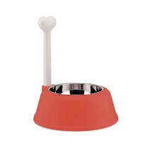 ALESSI 고양이 개 사료 그릇 도그 볼, 도그볼 - 바이브런트 레드