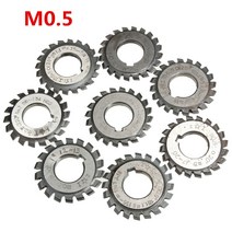 목공 트리머 보링기 모듈 0.5 PA20 도 보어 16mm #1-8 HSS 인벌 류트 밀링 커터 절삭 공구 고속 스틸, 06 7