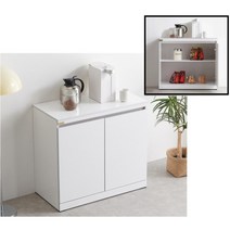 주방 양념통 식자재보관 넉넉한 2단선반 수납장 촬영 미술학원 여자아이방, 02.수납장_그레이