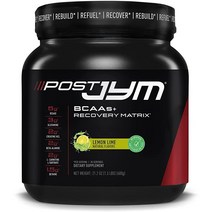 Post JYM 액티브 매트릭스 - BCAA 글루타민 크레아틴 HCL 베타알라닌 등이 함유된 운동 후 섭취 보충제 | 천연 레몬 라임 맛 30회 분량 0.6kg, Natural Lemon Lime, 1.25 Pound (Pack of 1)