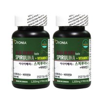 하와이안 스피루리나 피코시아닌 카로티노이드 SOD 클로로필 섬유질 피부건강 항산화 중성지질개선 엽록소 하와이산 스피룰리나 캡슐 정, 2개