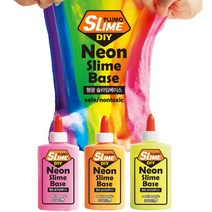 6000 쁠루모 네온 슬라임 베이스 형광노랑, 40개