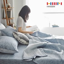 한샘 알러리스 워싱 모노그리드 패드겸 스프레드SS택1, (0195077)그레이