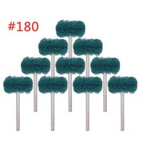 미니 드릴 연마 브러시 나일론 버핑 휠 헤드 드레멜 로터리 도구 액세서리용 3mm/2.35mm 생크 포함 50 개/세트, [01] With 2.35mm Shank, [04] green, [02] 10pcs