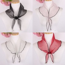 머플러 주 가을 미니삼각진주노방스카프 레이스 겨울 목도리 한정수량랜덤 마후라 실크