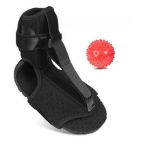 까마느 발목 지지대 족하수 보조기, 한 사이즈, 풋드롭 + 마사지 볼 (레드 6.5cm)