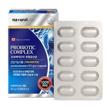 내츄럴플러스 프로바이오틱 혼합유산균 500mgx60캡슐(총30g) 2개월