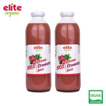 엘리트 유기농 크랜베리주스 100% 착즙원액 700ml X 2병, 단품, 단품