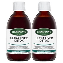 톰슨스 울트라 리버 디톡스 밀크씨슬 실리마린 아티초크 강황 리퀴드 액상 300ml 2팩 (호주) Thompsons Ultra Liver Detox Liquid Milk Thistl, 2개