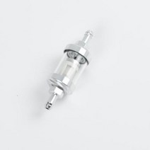 오토바이엔진 오일필터 엔진오일필터 8mm031 quotCNC 알루미늄 합금 유리 오토바이 가스 연료 가솔린 오일 필터 모토 액세서리 ATV 먼지 핏 자전거 Motocr, 은