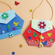 [복주머니 만들기 2인용+용돈편지지+효도쿠폰] 복주머니 지갑만들기 유아추석만들기 유아설날만들기 명절미술놀이 유아만들기교구