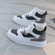 여성용 스니커즈 하이 탑 캐주얼 가을 겨울 보드 신발 굽높은운동화 굽있는운동화 키높이운동화 운동화할인 편한운동화 가벼운운동화 발편한키높이운동화 가벼운키높이운동화 커플신발