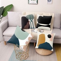 웨이팅의자 덴마크의자 수입의자 linen scandinavian style print, 폴리에스터와 면, 2, 1개