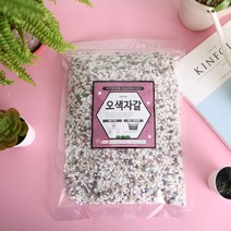 세경팜 오색자갈 5kg 자갈돌 화분 조경 정원 어항 수경재배 장식, 0호