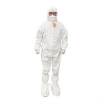 [가드웨어] 방호복 SF-4500C 원피스 상의 하의 백색 회색, XL, 1개