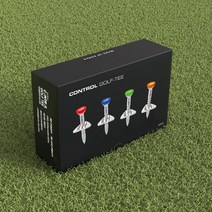 내맘대로 높이조절 실리콘골프티 컨트롤 골프티꽂이 4P선물세트, 레드+블루+그린+오렌지