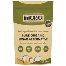 TIANA 티아나 설탕 대체 1:1 코코넛 넥타르 250g Raw Coconut Nectar, 1개