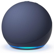Echo Dot 5세대 Alexa 스마트 스피커 딮블루 에코닷 시계있는 블루투스 프리미엄 사운드 음성 어시스턴스, 1.Deep Sea Blue