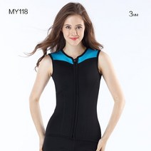 잠수복 스노클링 카약 재킷 3mm 네오프렌 조끼 자켓 민소매 전체 지퍼 선 스크린 따뜻한 망 냉수 다이빙 서핑, 마이118, m