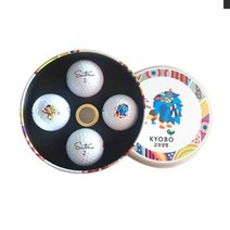건강-드림_세인트나인 X 4구 TIN-111(인쇄비별도) 필드용골프선물세트 디자인공 용공 골프공_rjsrkdemf, 옵-션★컬러, 금장