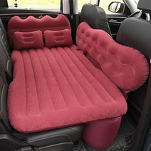 차량용가족매트 화물차 간호 간병매트리스 분할 자동차 에어 침대 여행 매트리스 SUV 트렁크, 02 빨간