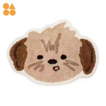 강아지 귀여운 러그 러그맛집 발매트 욕실 댕댕이, 40CMx60CM(얇은무지), 장난 강아지 에일리언
