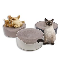 [고공캣] 캣모나이트 고양이 스크래쳐 베드(브라운), 색상:브라운 / 사이즈:단일상품