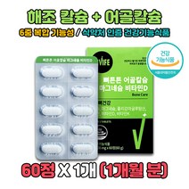식약처 해조칼슘 어골칼슘 마그네슘 비타민D 칼마디 상어연골 PGA MSM 남녀노소 코랄칼슘 엠에스엠 폴리감마글루탐산 피지에이 구연산