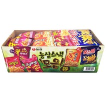 농심 스낵모음 1080g 과자세트 (자갈치 새우깡 포스틱 꿀꽈배기 고구마깡) +사은품증정, 1box, 농심스낵 36봉