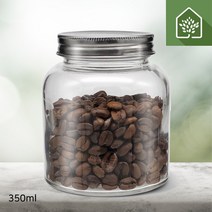 유리병 메탈자350ml 시리즈도매 젬병 밀폐유리병, 메탈글라스자350ml