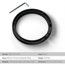 TILTA MB-T16 4x5.65 quot미라지 매트 상자 DSLR/미러리스 카메라 Vaxis 필터 TILTAING 미라지 액세서리, MB-T16-C80
