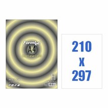 MDF9047 폼텍 칼라 레이저 라벨지 A4 1칸 100매 CL3130]전용지