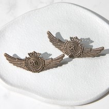 [아재리노] DW-밧줄날개 뱃지 배지 넥타이핀 브로치 패치 와펜 행거치프